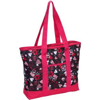 Everest Fashion Shopping Tote - Black/Red/Pink/White-eSafety Supplies, Inc