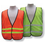 All-Purpose Mesh Vest - 1" horizontal PVC stripe-eSafety Supplies, Inc