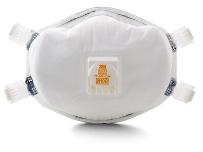 3M N100 8233 Disposable Particulate Respirator With Cool Flow Exhalation Valve (CASE)-eSafety Supplies, Inc