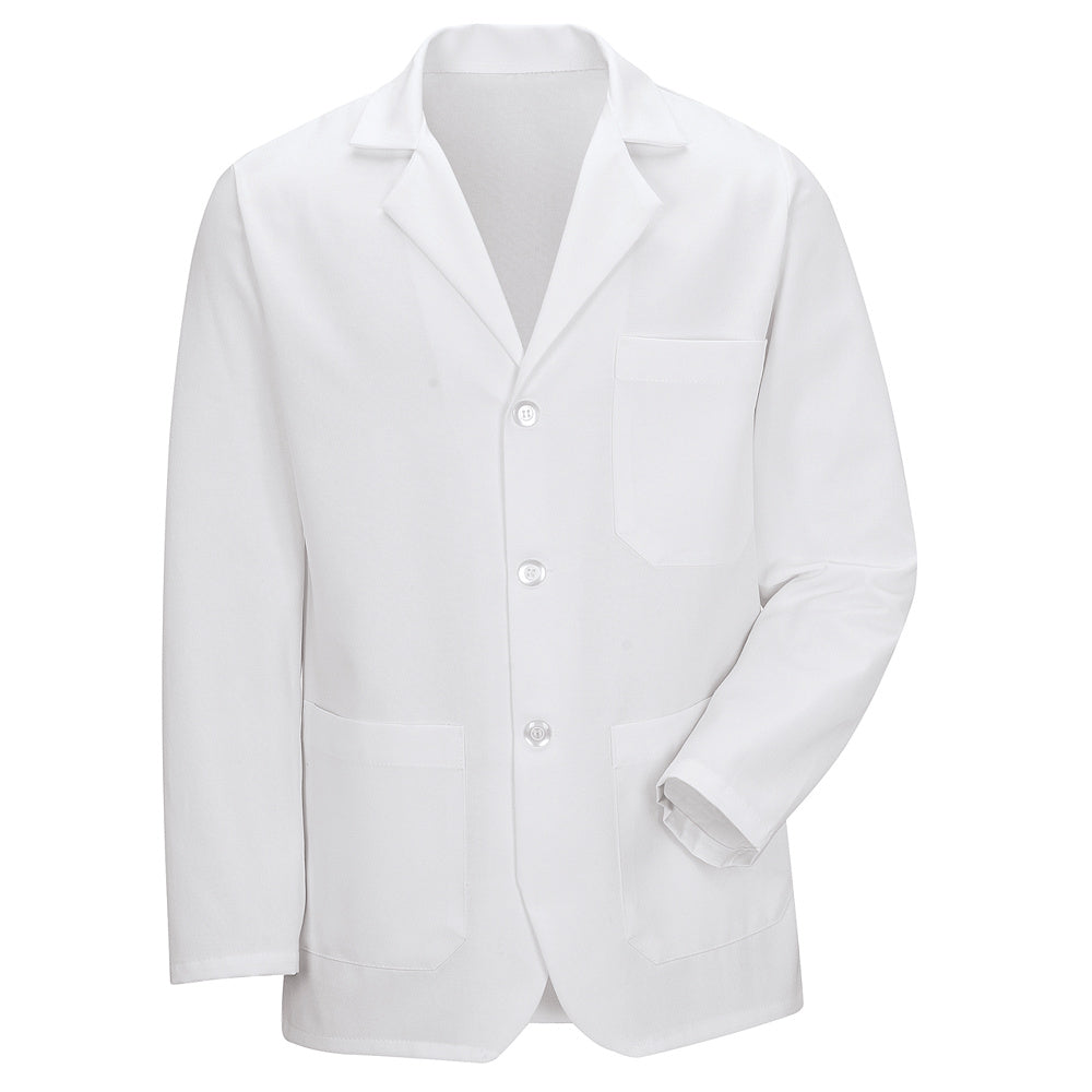 Red Kap Notch Collar Lapel Counter Coat 4010 - White-eSafety Supplies, Inc