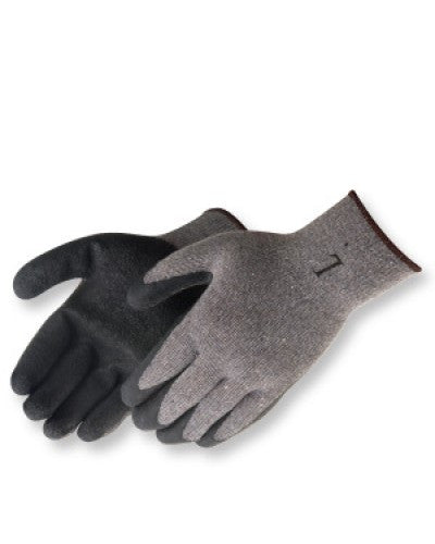 A-Grip Textured Black Latex Coated (Gray) Gloves - Dozen-eSafety Supplies, Inc