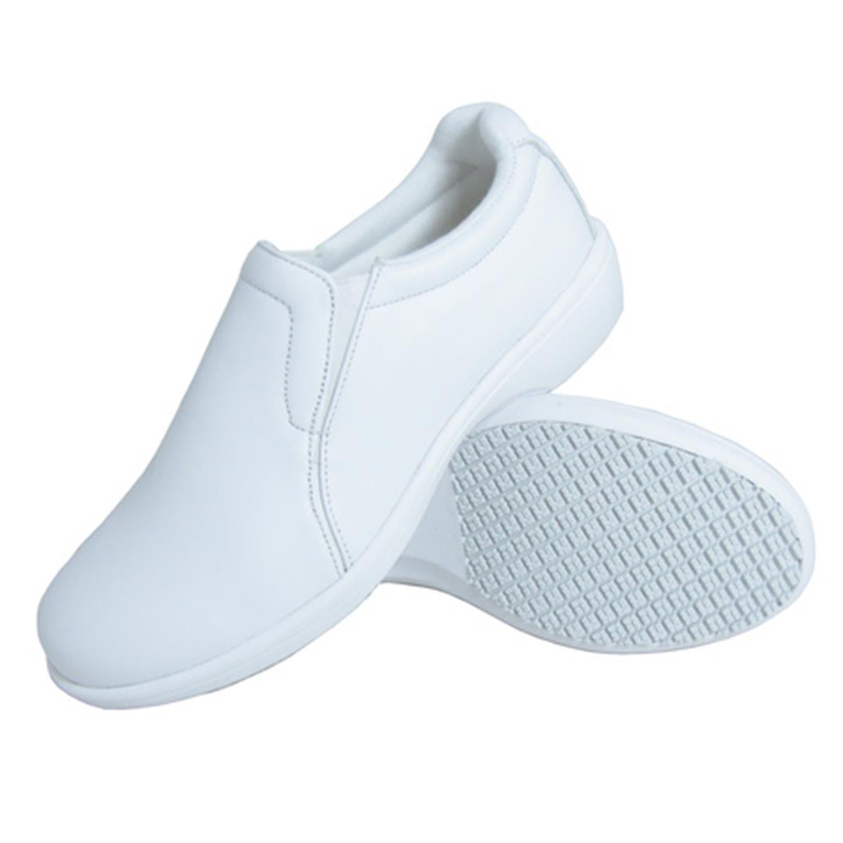 Genuine Grip Footwear- 415 White Slip on White Women's Shoe-eSafety Supplies, Inc