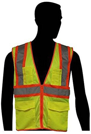 Liberty - Class 2 - Safety Vest (Two-Tone Stripes)-eSafety Supplies, Inc