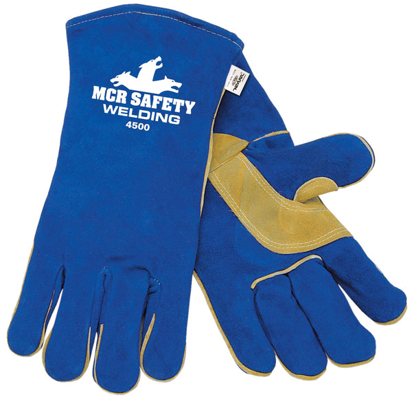 MCR Safety Blue, Select Leather Large Welders-eSafety Supplies, Inc