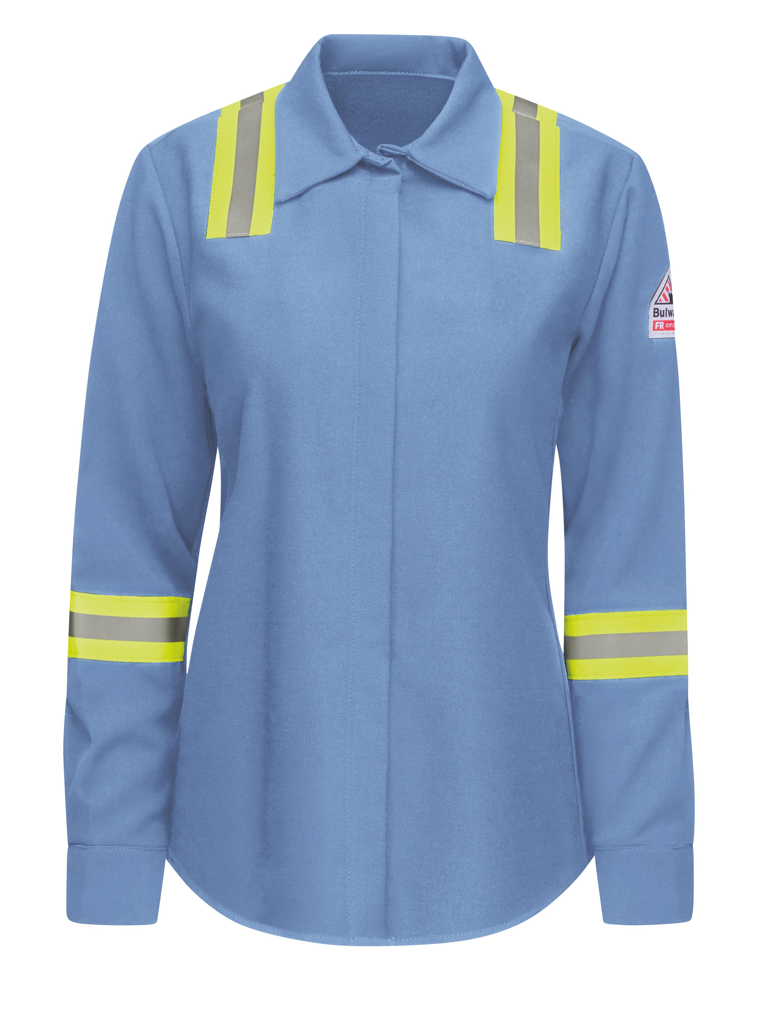 Women's Enhanced Visibility Shirt SMS5 - Light Blue-eSafety Supplies, Inc