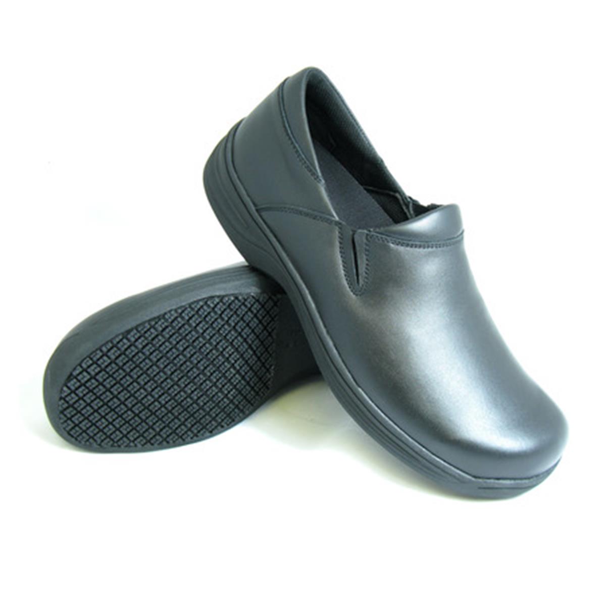 Genuine Grip Footwear- 470 Black Women's Slip On Shoe-eSafety Supplies, Inc