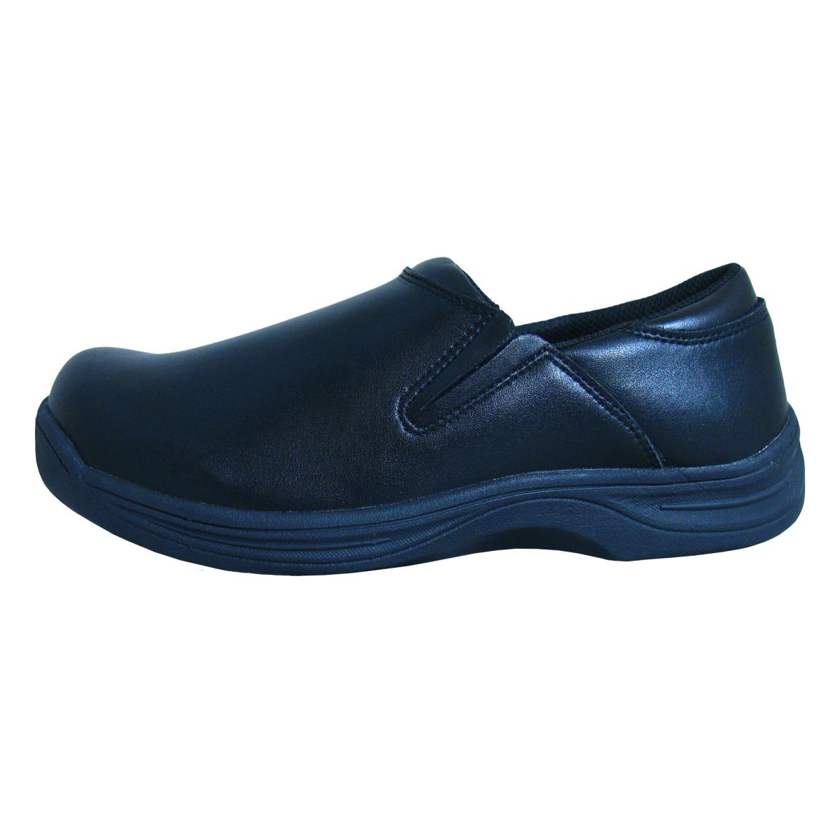 Genuine Grip Footwear- 470 Black Women's Slip On Shoe-eSafety Supplies, Inc