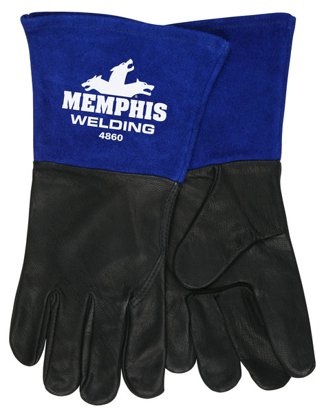 MCR Safety Black Grain Goat Mig/Tig Kevlar sewn-eSafety Supplies, Inc