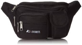 Everest Multiple Pocket Waist Pack - Black-eSafety Supplies, Inc