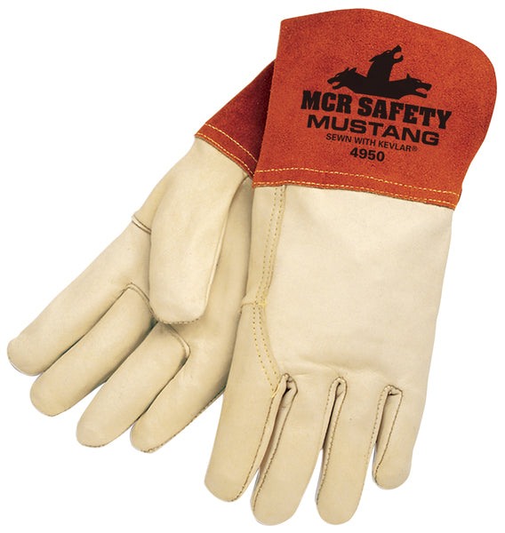 MCR Safety Mustang Cow Mig/Tig Weldr Sewn w/Kevlar-eSafety Supplies, Inc