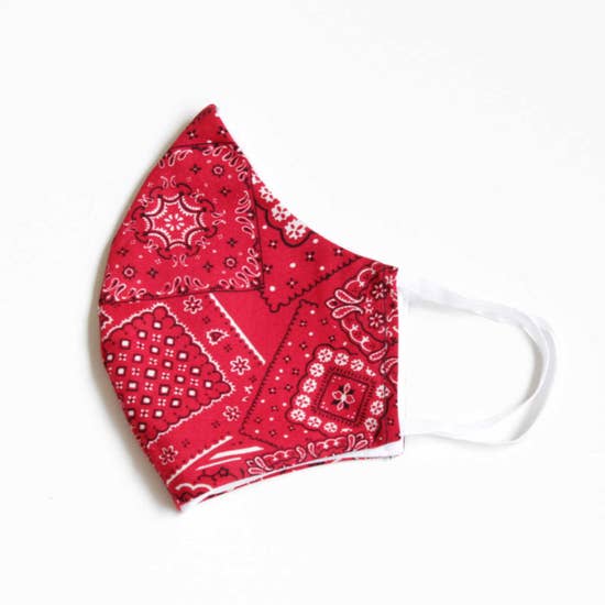 LMC Face Mask with Filter - Bandana - RED
