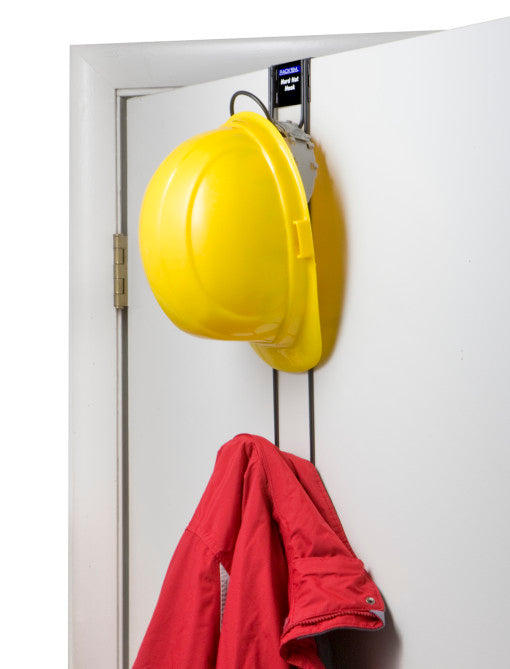 Rack'Em Racks- Over the Door 2 Hook Hard Hat Coat and Purse Rack-eSafety Supplies, Inc