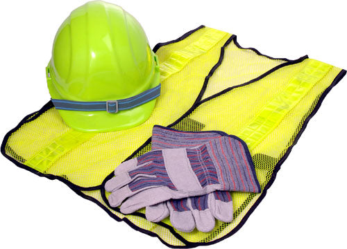 CERT Basic Pack 1: Safety Vest, Helmet, and Palm Gloves-eSafety Supplies, Inc