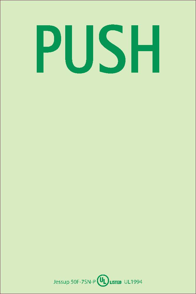 Glo Brite Door Marking Push Sign-eSafety Supplies, Inc