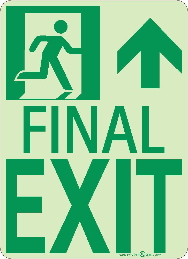 Final Exit Sign-eSafety Supplies, Inc