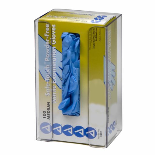 Rack'Em Racks-1-Box Top Loading Plastic Glove Dispenser, ECO FRIENDLY 100% Recycled PETG CLEAR PLASTIC-eSafety Supplies, Inc