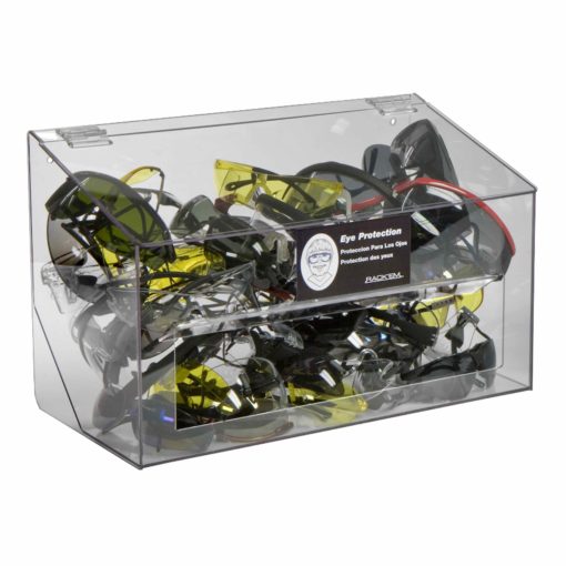 Rack'Em Racks-70 Pair Safety Glass Dispenser Clear Acrylic with clear lid-eSafety Supplies, Inc