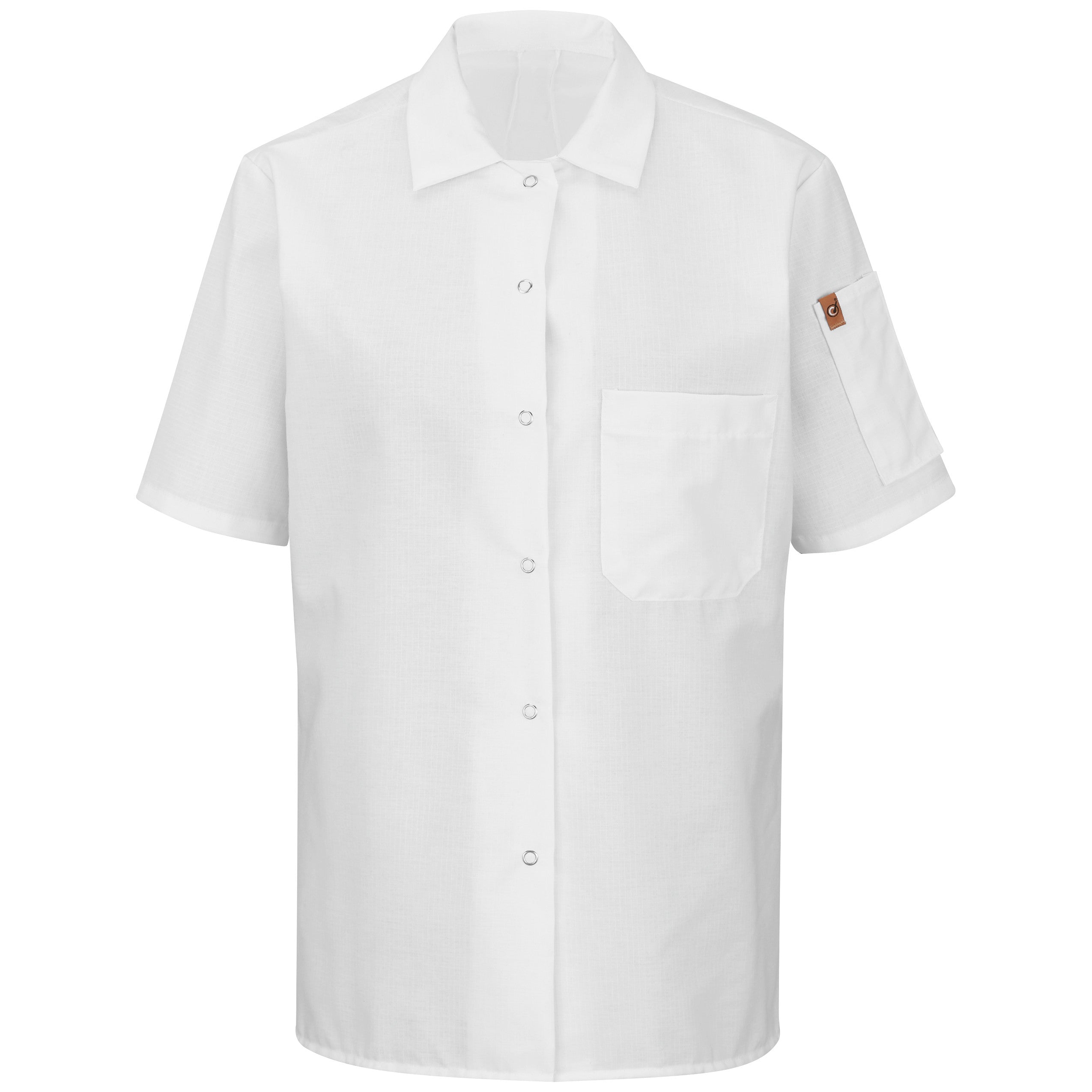 Women's Short Sleeve Cook Shirt with OilBlok + MIMIX 501X - White-eSafety Supplies, Inc