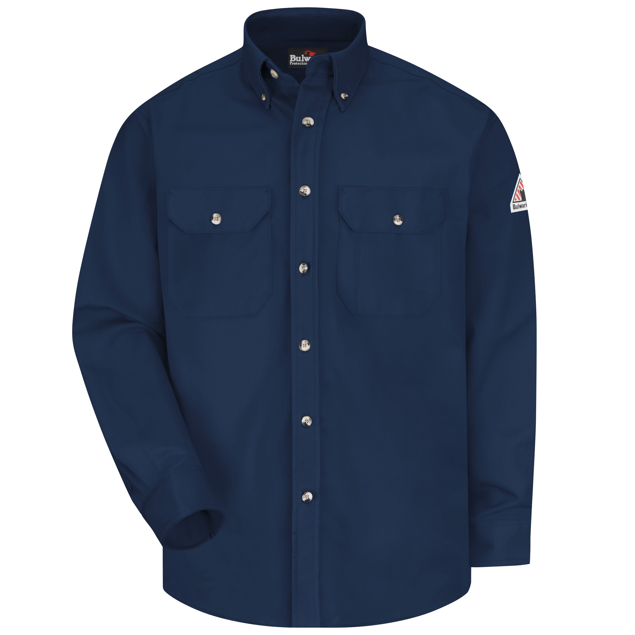 Men's Midweight FR Dress Uniform Shirt with Insect Shield® SLU2 - Navy-eSafety Supplies, Inc