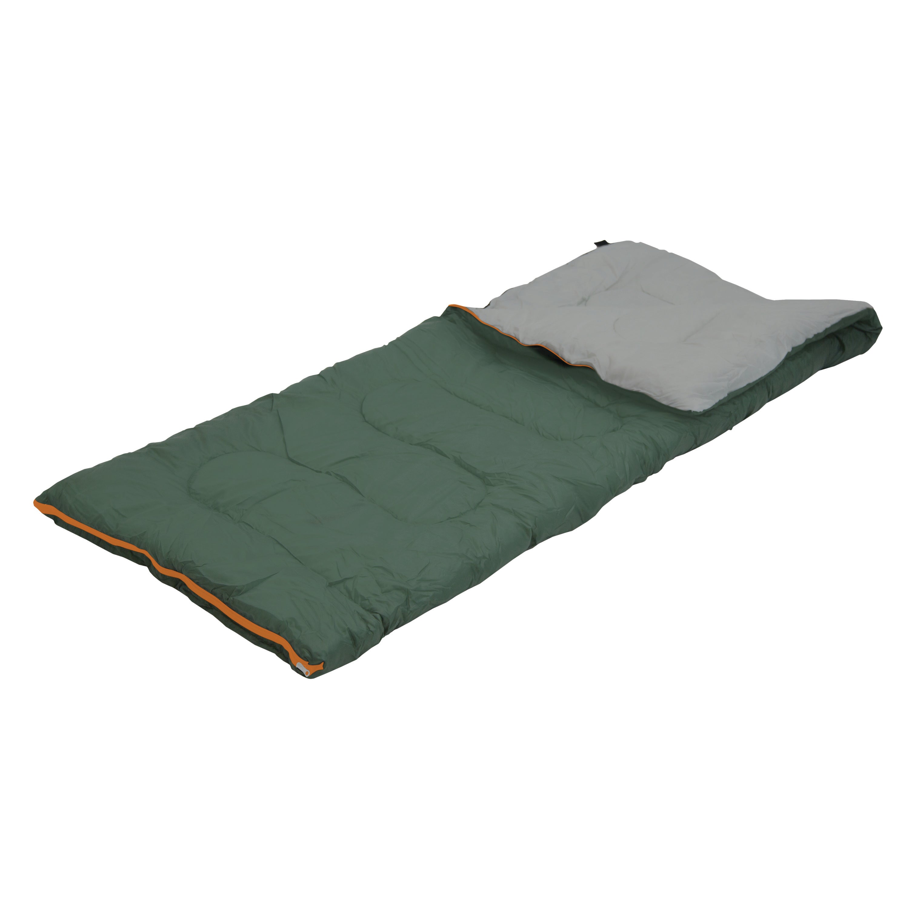Scout- 3 LB - 33 In x 75In Rect. Sleeping Bag - Forest Green-eSafety Supplies, Inc