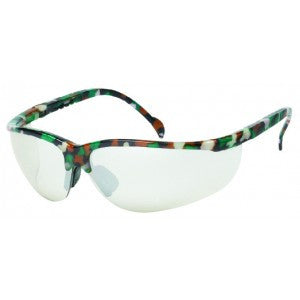Camouflage Frame - Indoor/Outdoor Lens - Soft Rubber Nose Buds - Adjustable Temples Safety Glasses-eSafety Supplies, Inc