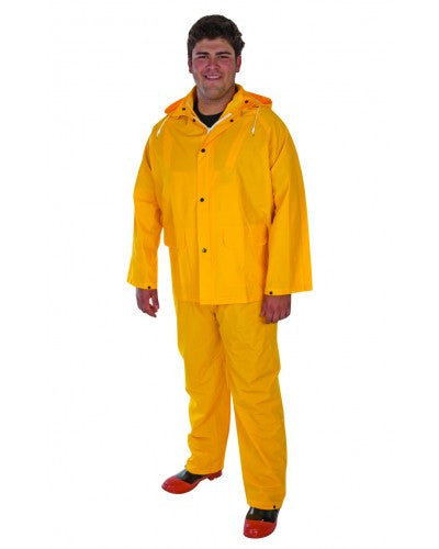 Liberty - Durawear Fr Pvc/Poly/Pvc 3-Piece Yellow Rainsuit-eSafety Supplies, Inc