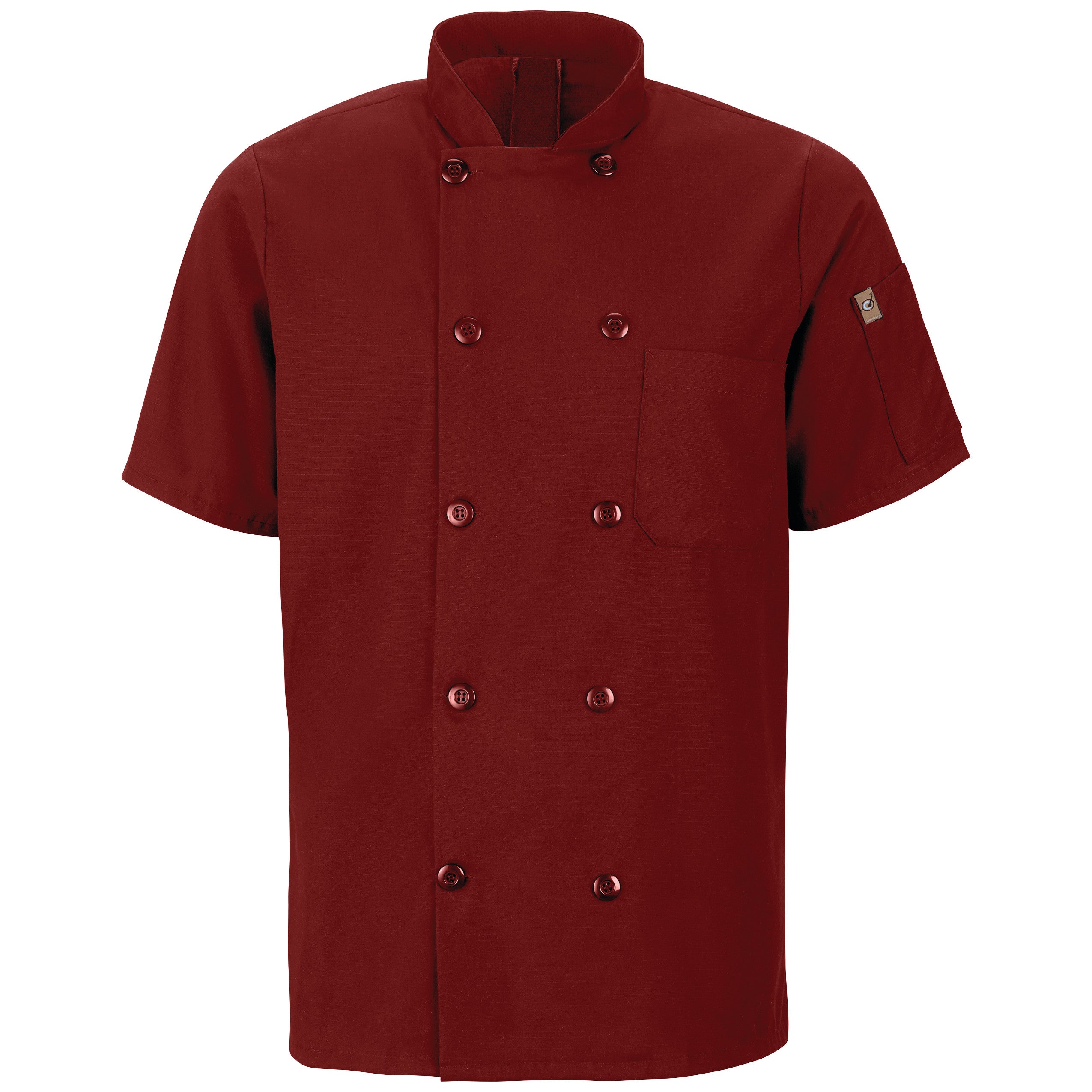 Men's Short Sleeve Chef Coat with OilBlok + MIMIX 046X - Fireball Red-eSafety Supplies, Inc