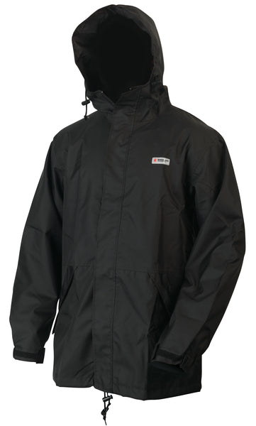 MCR Safety Breathable Pu/Poly, Black Jacket W/ H-eSafety Supplies, Inc