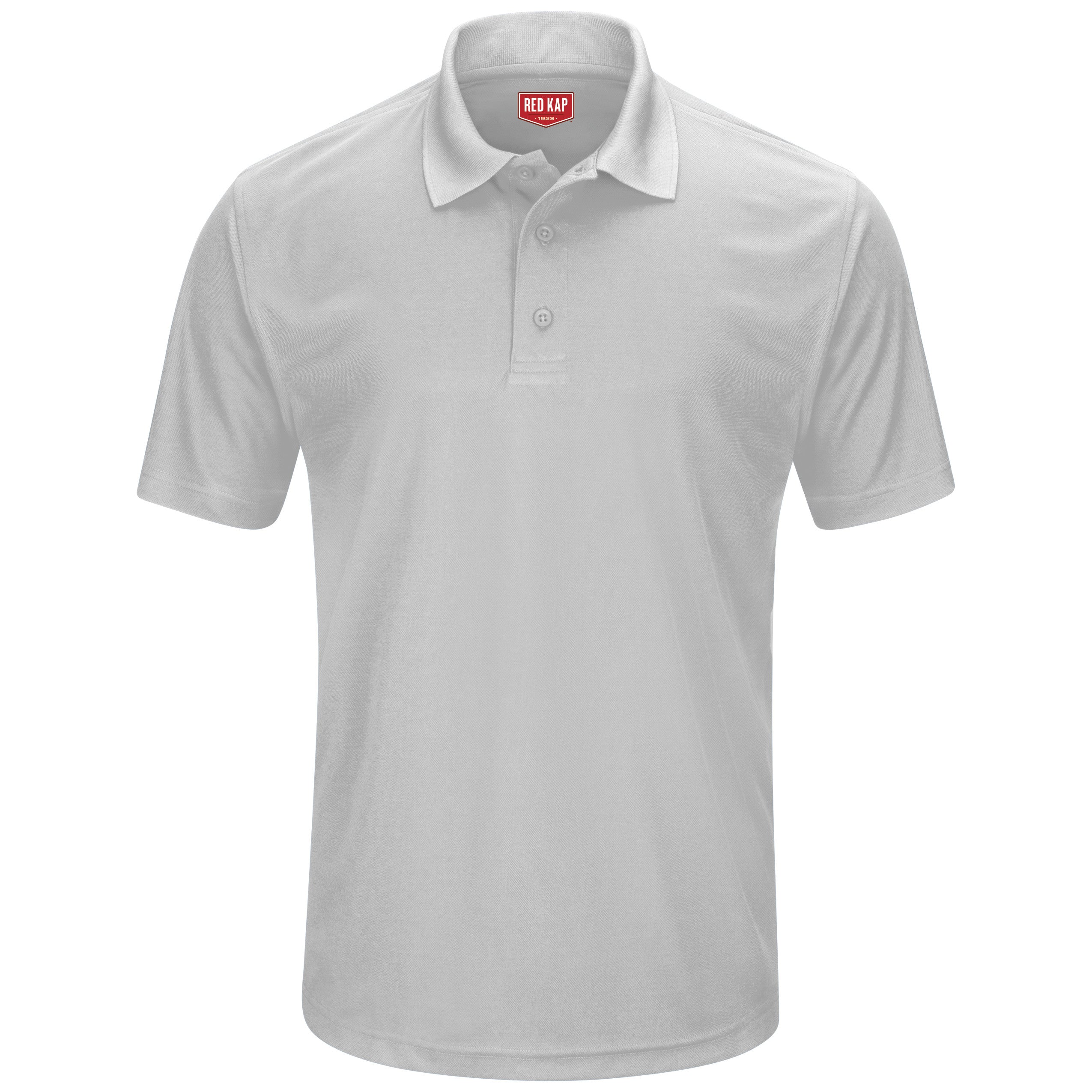 Men's Short Sleeve Performance Knit Pocketless Core Polo SK96 - Silver-eSafety Supplies, Inc