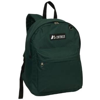 Everest Luggage Classic Backpack - Dark Green-eSafety Supplies, Inc