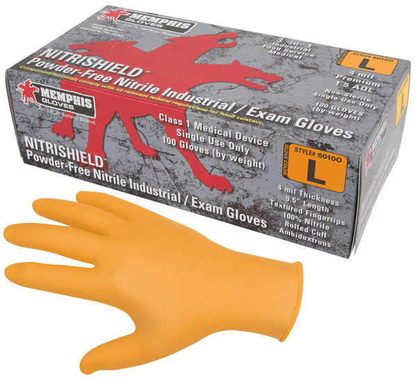 MCR Safety Orange 4 Mil Medical NBR-eSafety Supplies, Inc