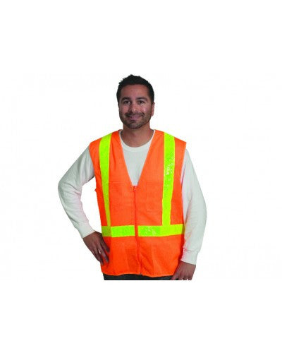 Liberty - Class 2 - Surveyors Vest (Solid Fabric With Pvc Stripes)-eSafety Supplies, Inc