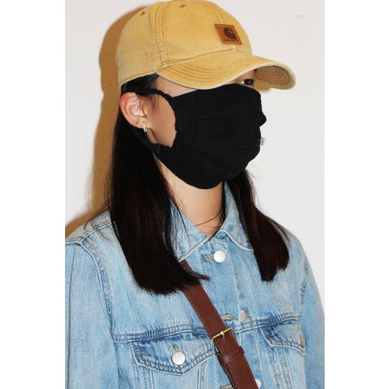 LMC Textured Fabric Face Mask - Black-eSafety Supplies, Inc