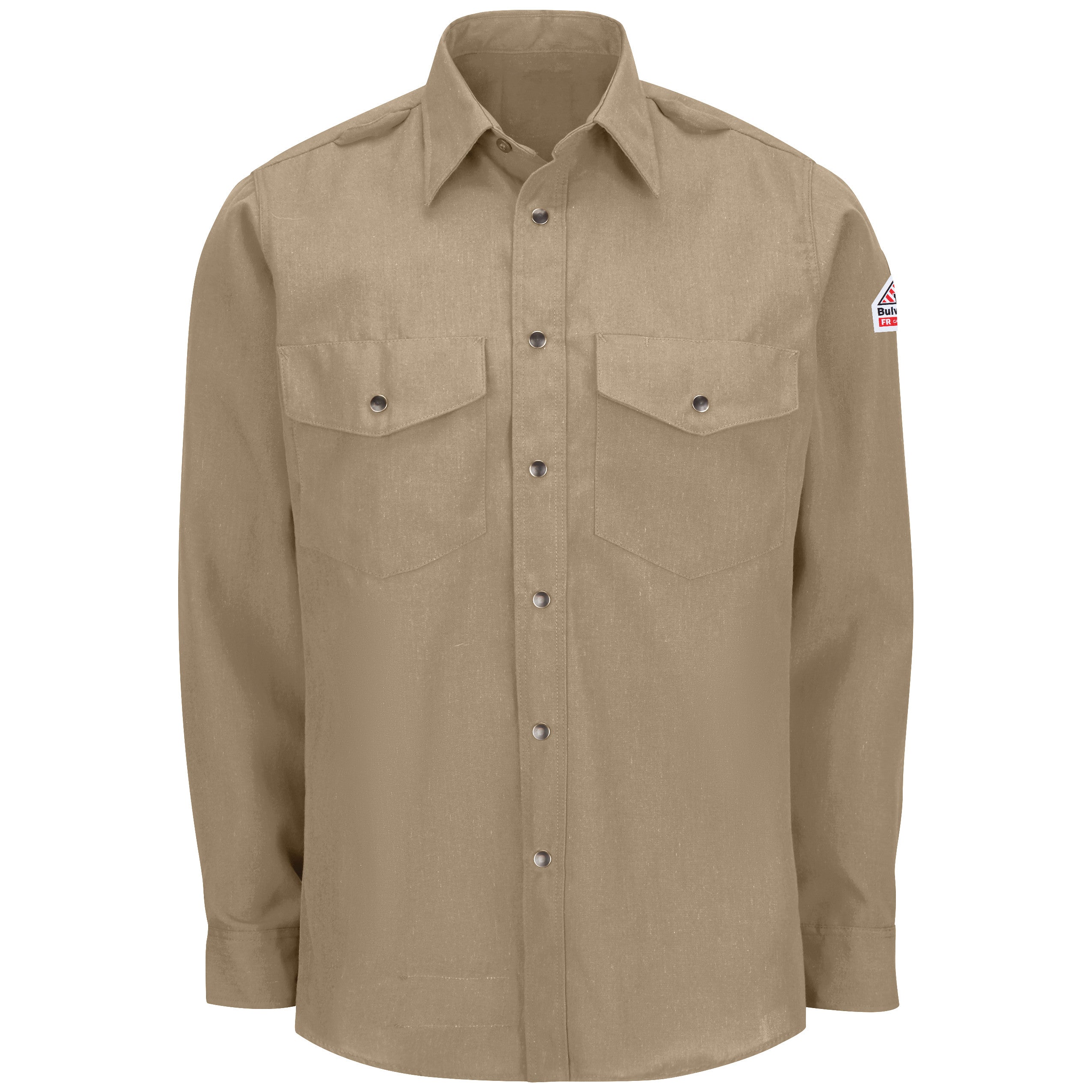 Men's Midweight Nomex FR Snap-Front Shirt SNS6 - Tan-eSafety Supplies, Inc