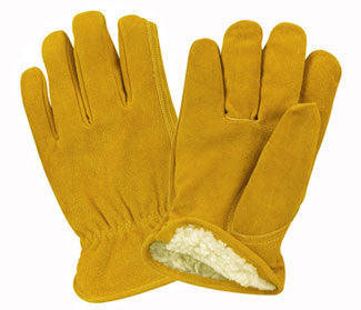 Golden Yellow Pile Lined Winter Gloves-DOZEN-eSafety Supplies, Inc