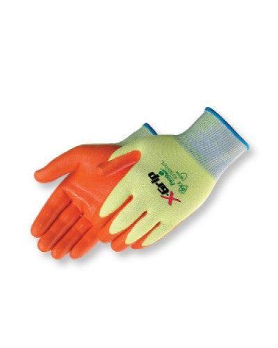 X-Grip Hi-vis orange nitrile Palm Coated Gloves-eSafety Supplies, Inc