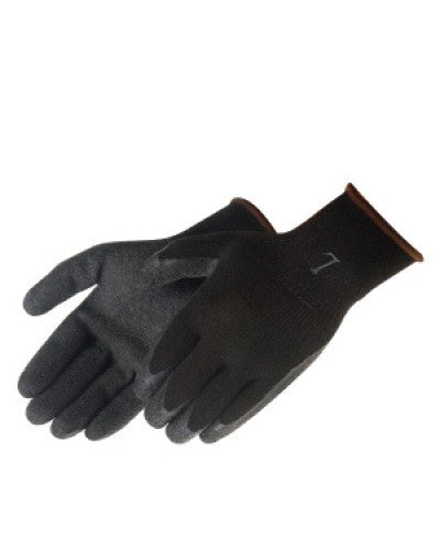 A-Grip Textured Black Latex Coated (Black) Gloves - Dozen-eSafety Supplies, Inc