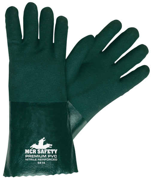 MCR Safety Green Sandy PVC 14" Jersey-eSafety Supplies, Inc