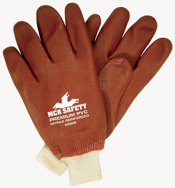 MCR Safety Red Sandy PVC Knit Wrist Jersey-eSafety Supplies, Inc