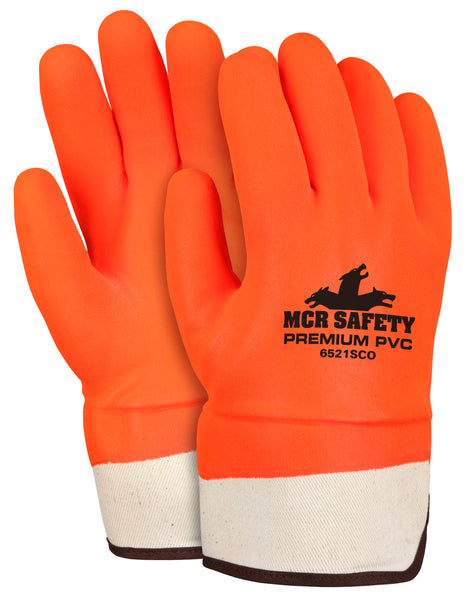 MCR Safety OrangePVC Sandy Dbl Dip Foam Lnd Sfty Cf-eSafety Supplies, Inc