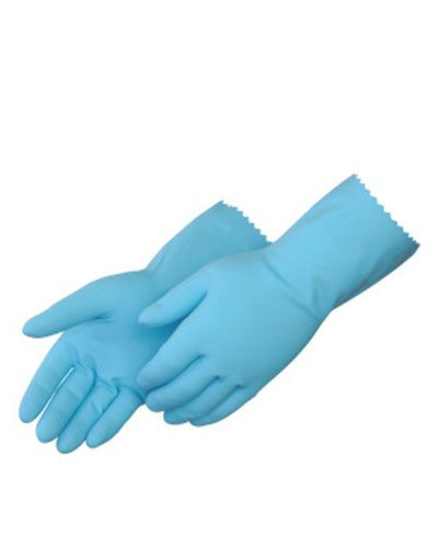 Blue latex household Gloves - Dozen-eSafety Supplies, Inc