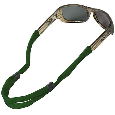 No-Tail Adjustable Standard End Cotton Eyewear Retainers - Dark Green-eSafety Supplies, Inc