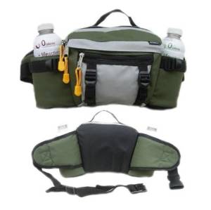 Lumbar Waist Pack - Holds Two Water Bottles - Olive-eSafety Supplies, Inc