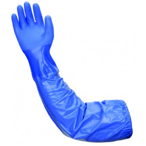 Liberty- SHOWA® 26" blue triple dipped PVC - Blue vinyl sleeve - Rough grip glove-eSafety Supplies, Inc