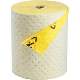 Brady 15" X 100' SPC Hi-Viz Yellow Meltblown Polypropylene Non-Skid Backed Barrier Roll With Safety Print "Caution"-eSafety Supplies, Inc