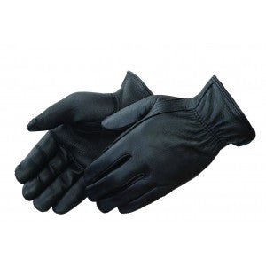 Black premium grain deerskin driver - keystone thumb Gloves - Dozen-eSafety Supplies, Inc