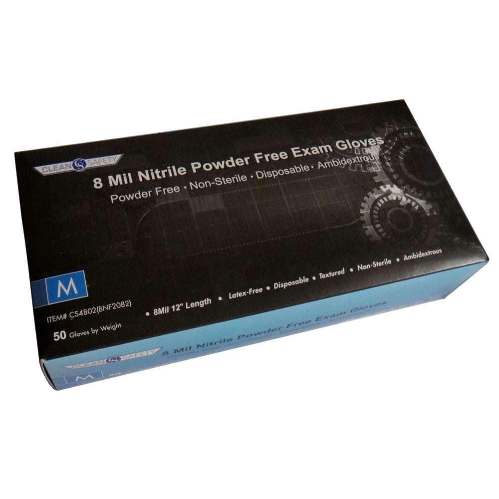 Clean Safety - 8 mil. Nitrile Powder-Free Gloves - Box-eSafety Supplies, Inc