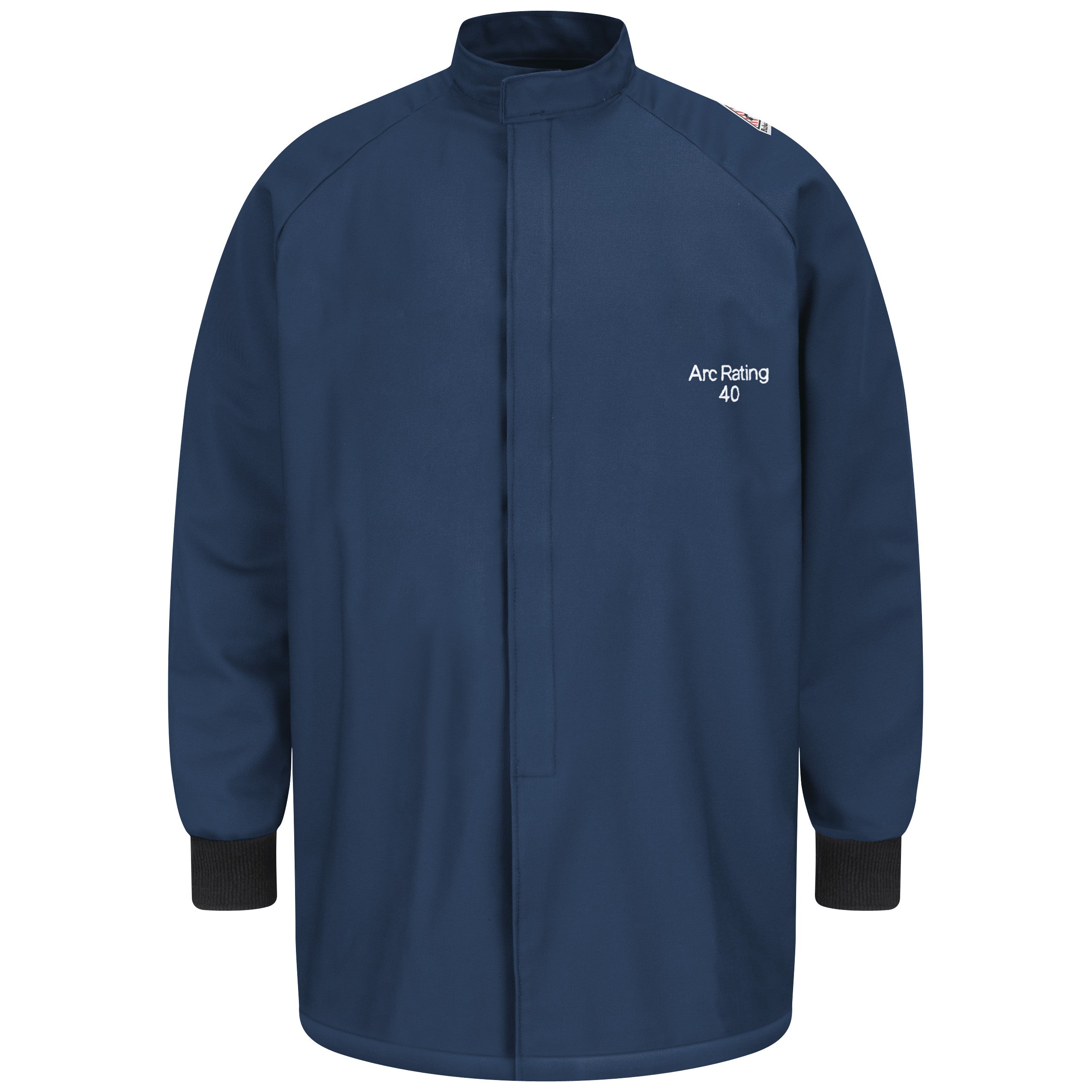 Men's Heavyweight FR 40 cal/cm Short Coat CLC4 - Navy-eSafety Supplies, Inc