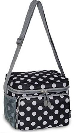 Everest Cooler Lunch Bag - Black Dots-eSafety Supplies, Inc