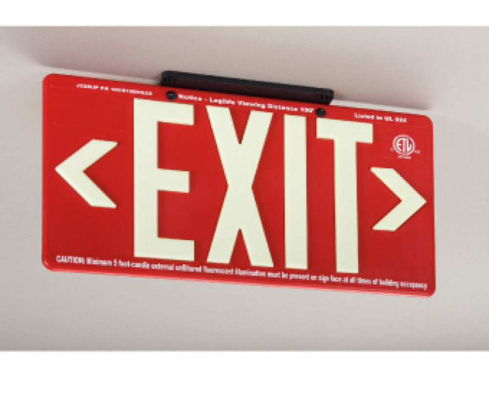 100Ft Red Exit Sign-eSafety Supplies, Inc